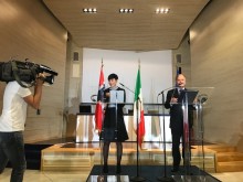 Ine Marie Eriksen Søreide und Enzo Moavero Milanesi in Rom