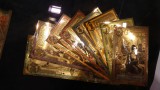 Auch neuartige Goldbanknoten gab es zu sehen